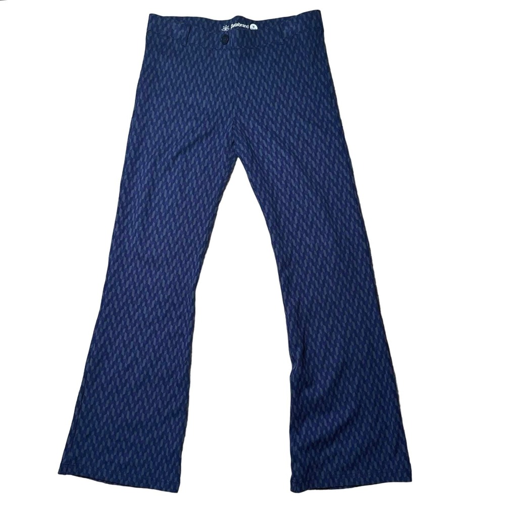Betabrand- Bootcut Dress Pant Yoga Pants - Chervon Geometric Pattern - Size M